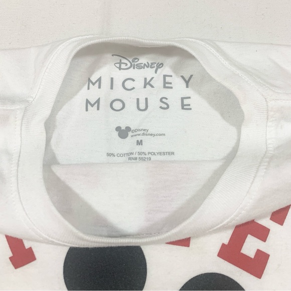 Lot Of 2 Disney Medium Mickey Minnie Mouse Crewneck Coup T Shirt S/S Graphic Tee - Picture 4 of 10